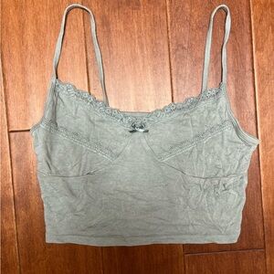 Pacsun Green Lace Tank Top Size S